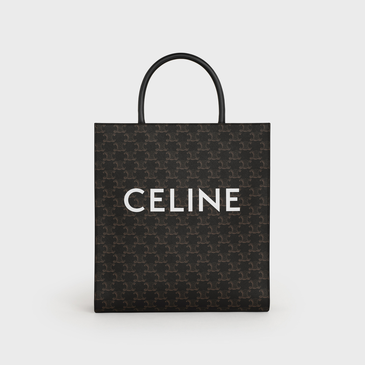 [정식매장] 셀린느 Celine 프린트가 있는 트리옹프 캔버스 소재의 미디엄 버티컬 카바