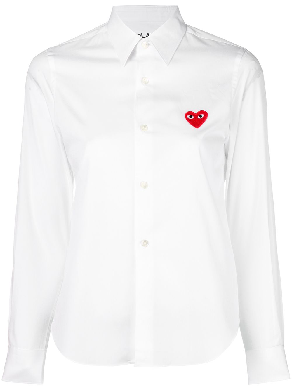 [빠른배송] 꼼데가르송 embroidered heart shirt P1B001051
