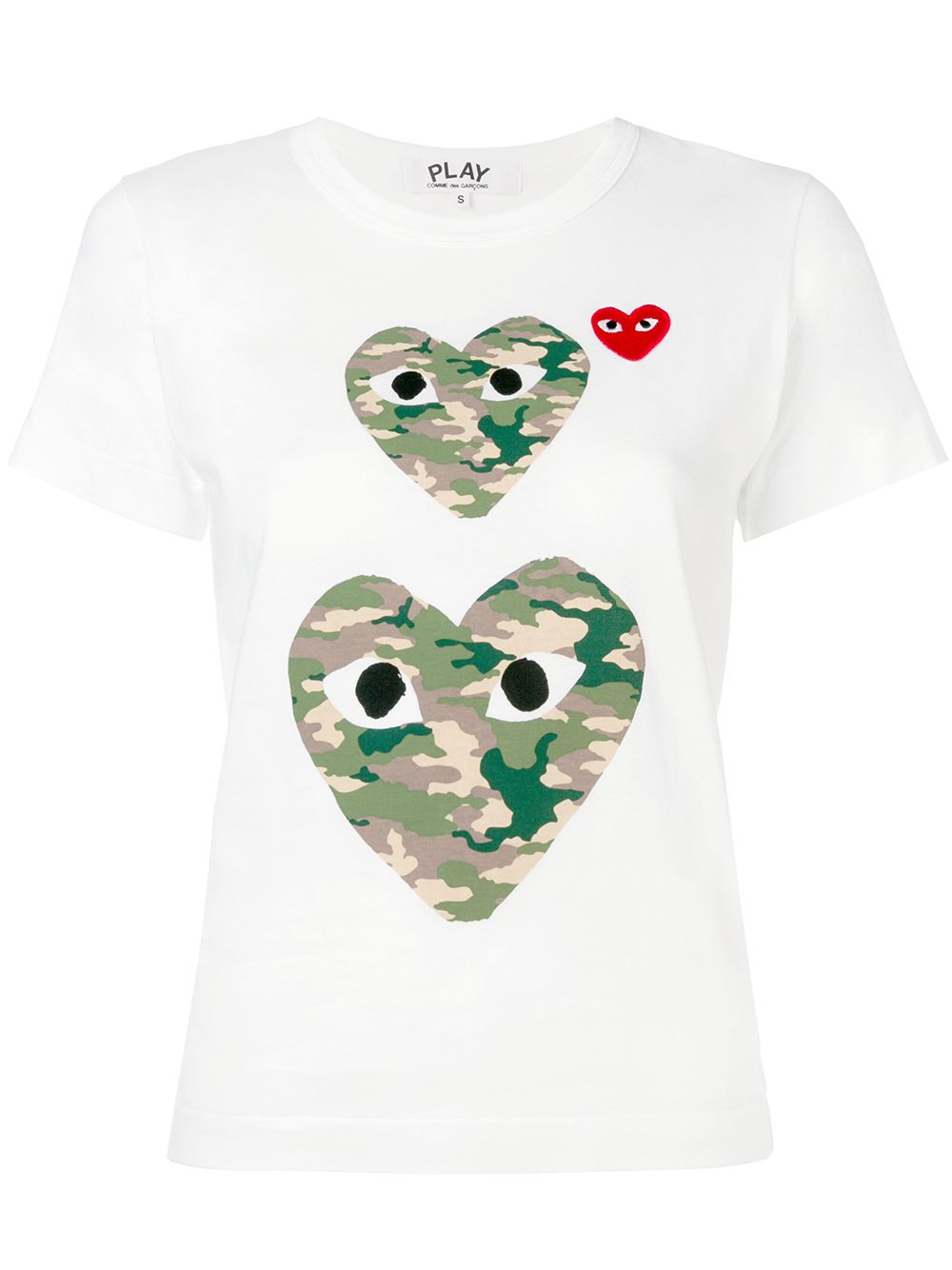 [빠른배송] 꼼데가르송 heart eyes T-shirt P1T245051