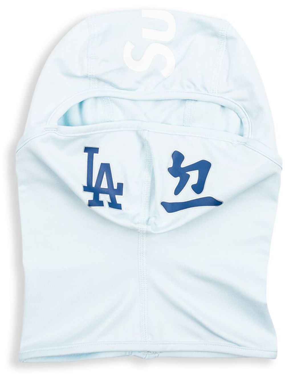 [빠른배송] 슈프림 x MLB Kanji Teams "Los Angeles Dodgers - Pale Blue" lightweight balaclava