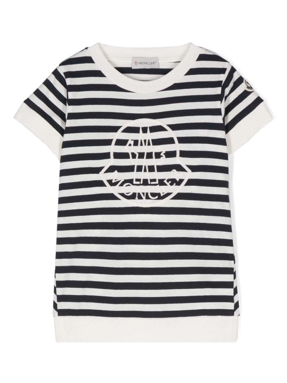 [빠른배송]  logo-embroidered striped T-shirt J19548C0000989AGB
