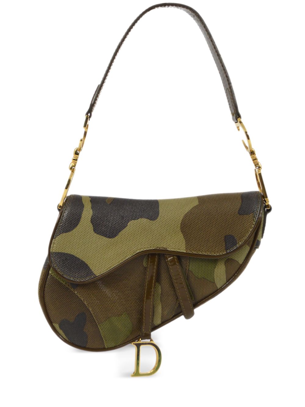 [빠른배송] 디올 2000 중고 mini 새들 camouflage handbag RU1010