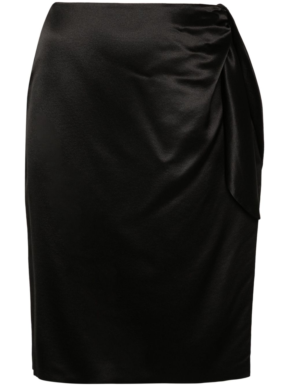 [빠른배송] 생로랑 knot-detailing silk skirt  776450Y6H40