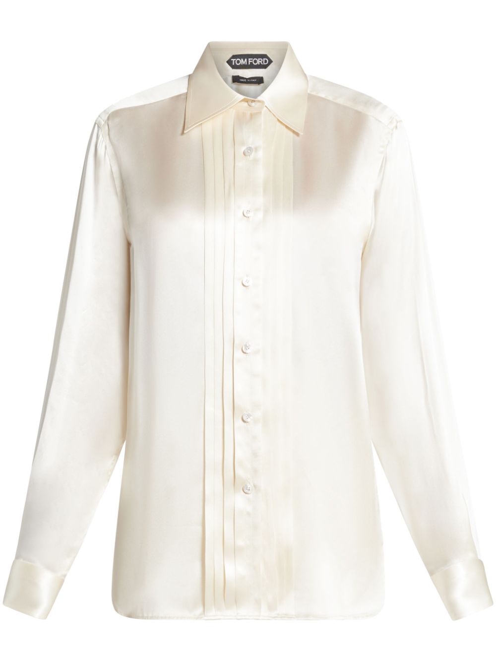 [빠른배송] 톰포드 pintuck-detail silk shirt